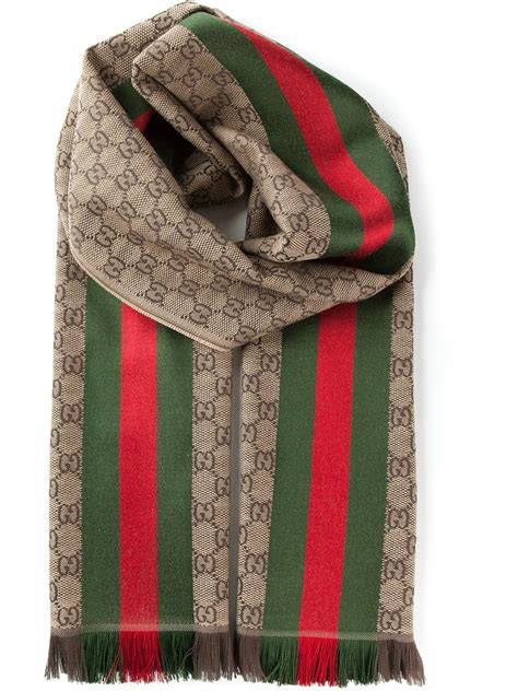 staffa logo gucci scarpa|Gucci Scarves for Men .